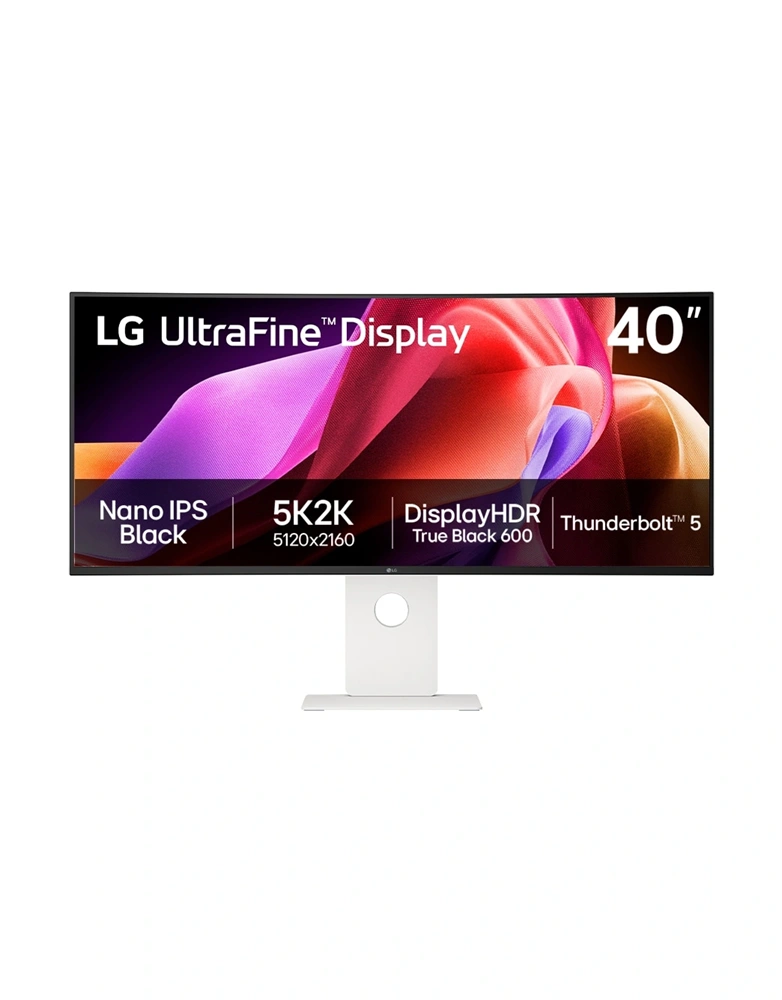 LG 40" 40U990A-W.AEU 5K2K Nano IPS HDMI/DP/USB/USB-C/LAN/TB ívelt monitor
