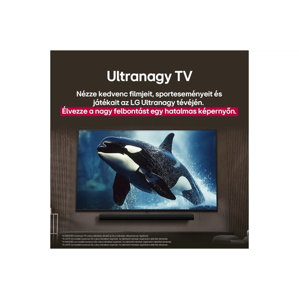 LG 43" 43NANO81A3A 4K UHD AI Smart NanoCell TV (Újszerű)