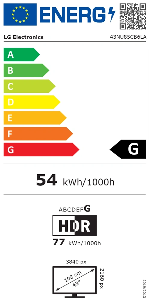 LG 43" 43NU85CB6LA 4K UHD Smart NanoCell LED TV