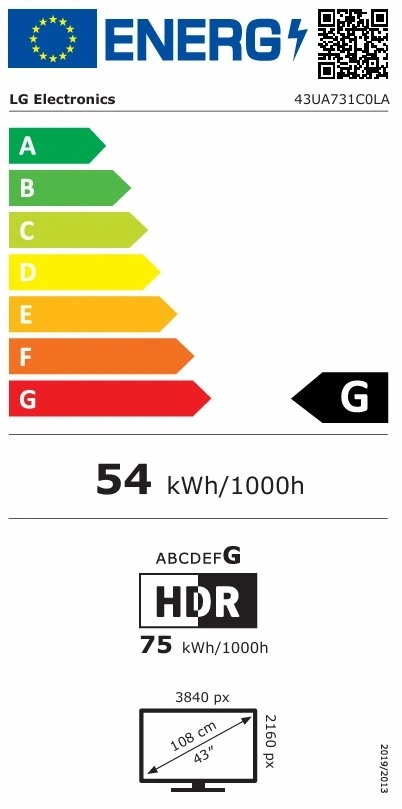 LG 43" 43UA731C0LA 4K UHD Smart TV