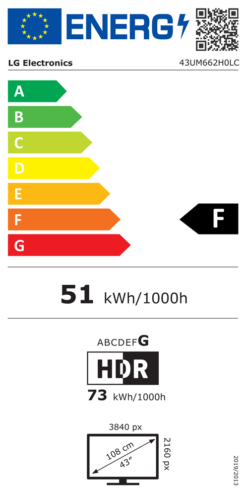 LG 43" 43UM662H0LC 4K UHD Smart Hotel TV