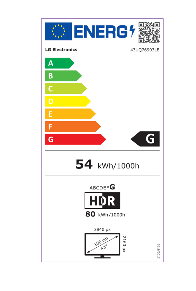 LG 43" 43UQ76903LE 4K UHD Smart LED TV