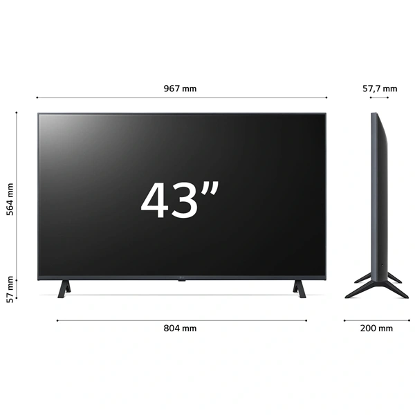 LG 43" 43UR78003LK 4K UHD Smart LED TV (Újszerű)