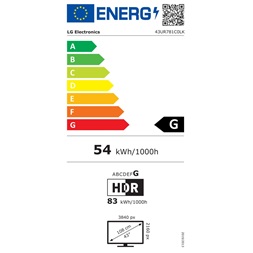 LG 43" 43UR781C0LK 4K UHD Smart LED TV (Újracsomagolt)