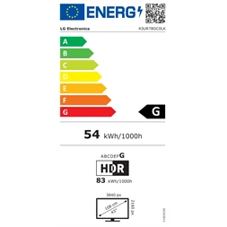 LG 43" 43UR78GC0LK 4K UHD Smart LED TV (Újszerű)