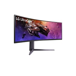 LG 45" 45GR75DC-B DQHD VA HDMI/DP/USB-C ívelt gamer monitor