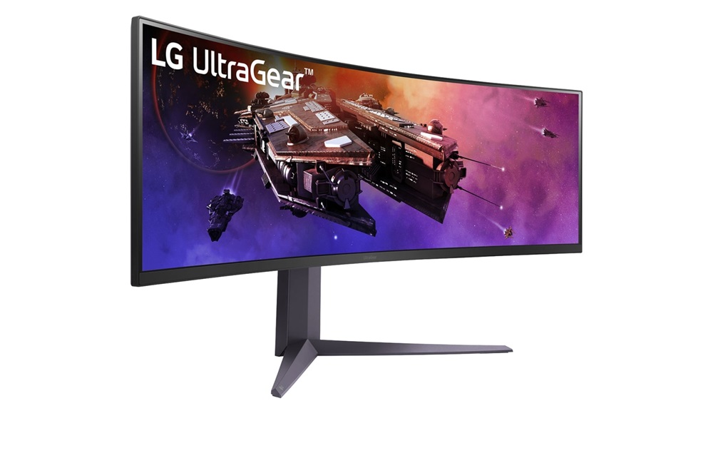 LG 45" 45GR75DC-B DQHD VA HDMI/DP/USB-C ívelt gamer monitor