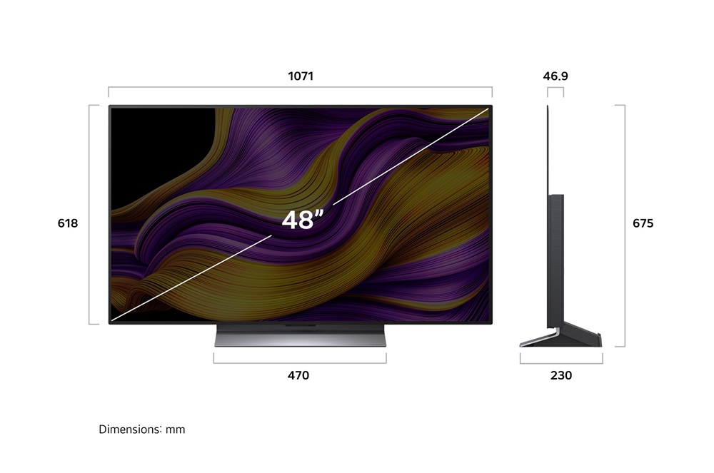 LG 48" OLED48G53LS 4K UHD AI Smart Gamer OLED evo TV