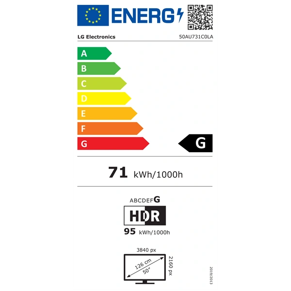 LG 50" 50AU731C0LA 4K UHD Smart TV (Újracsomagolt)