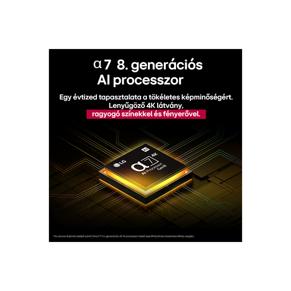 LG 50" 50NANO80A3B 4K UHD AI Smart NanoCell TV (Újracsomagolt)