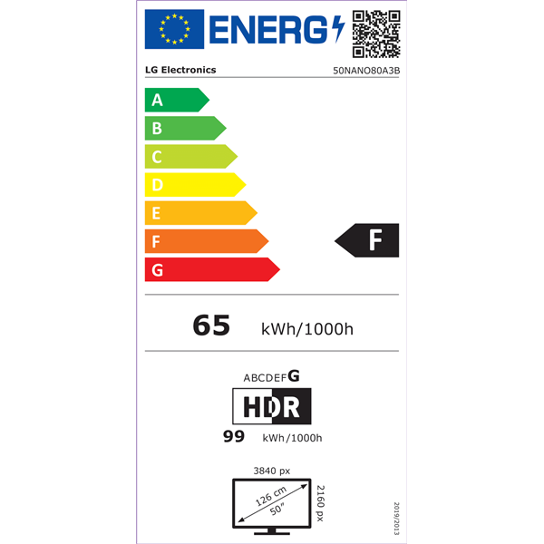 LG 50" 50NANO80A3B 4K UHD NanoCell AI Smart TV