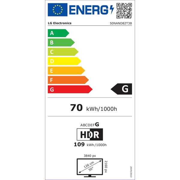 LG 50" 50NANO82T3B 4K UHD HDR NanoCell Smart TV (Újracsomagolt)