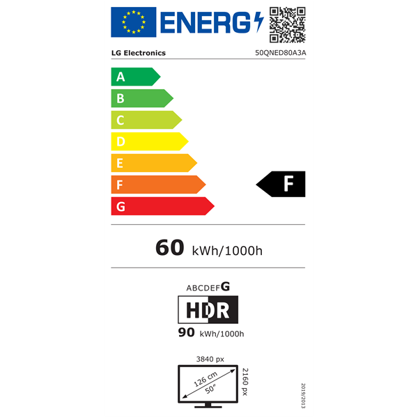 LG 50" 50QNED80A3A 4K UHD AI Smart QNED TV