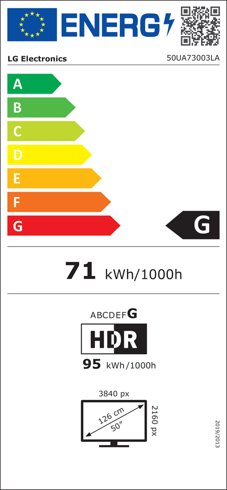LG 50" 50UA73003LA 4K UHD AI Smart TV