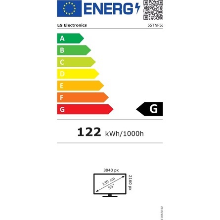 LG 55" 55TNF5J Digital Signage 4K UHD IPS érintőképernyős smart LED LFD kijelző