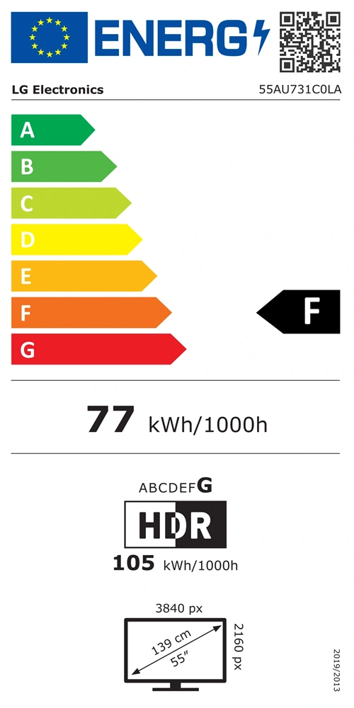 LG 55" 55AU731C0LA 4K UHD Smart TV (Újracsomagolt)