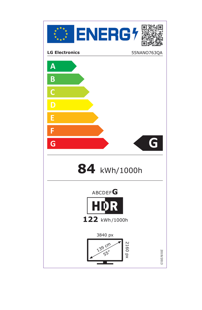 LG 55" 55NANO763QA 4K UHD NanoCell Smart LED TV