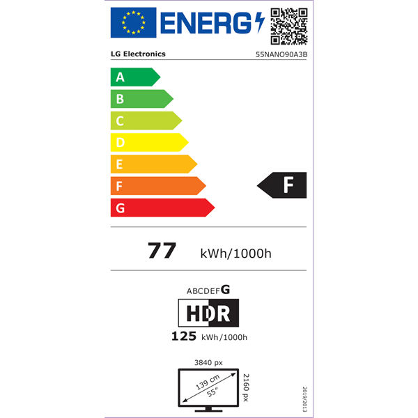 LG 55" 55NANO90A3B 4K UHD NanoCell AI Smart TV