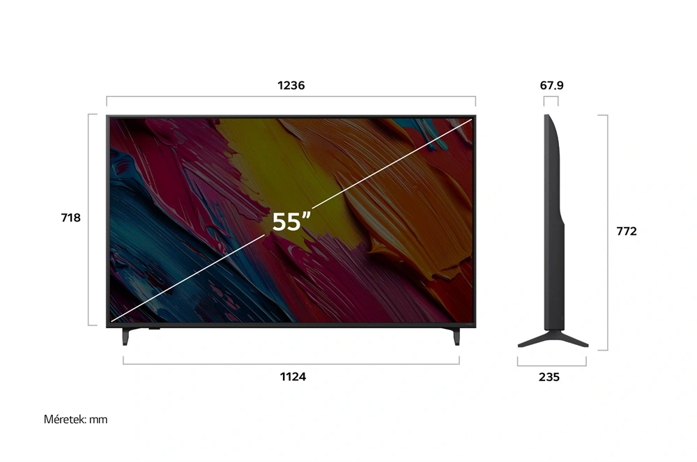 LG 55" 55QNED70A6A 4K UHD AI Smart QNED TV