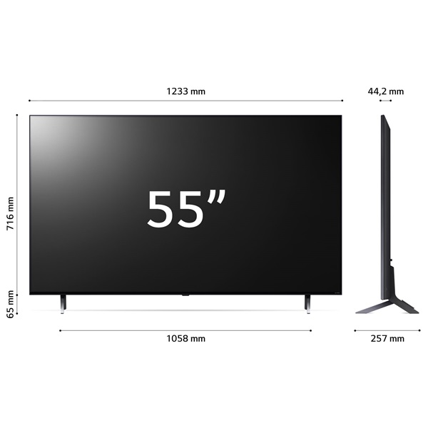 LG 55" 55QNED753RA 4K UHD QNED TV (Újracsomagolt)