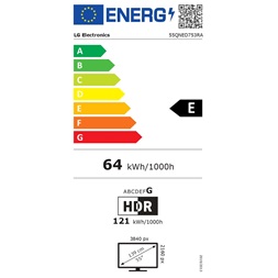 LG 55" 55QNED753RA 4K UHD QNED TV (Újracsomagolt)