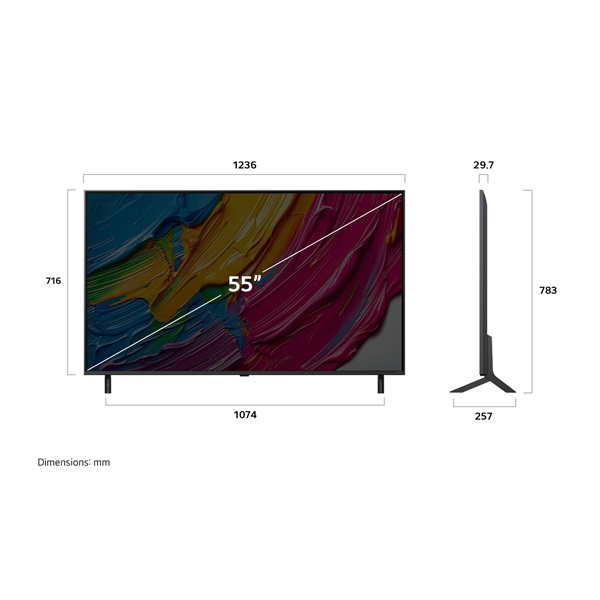 LG 55" 55QNED80A3A 4K UHD AI Smart QNED TV