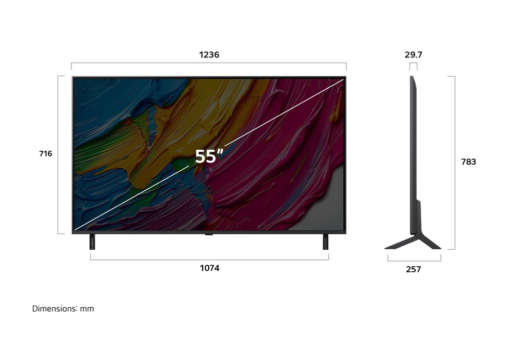 LG 55" 55QNED80A3A 4K UHD AI Smart QNED TV