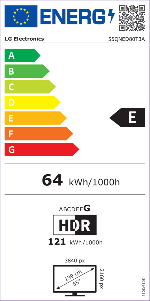 LG 55" 55QNED80T3A 4K UHD HDR Smart QNED TV