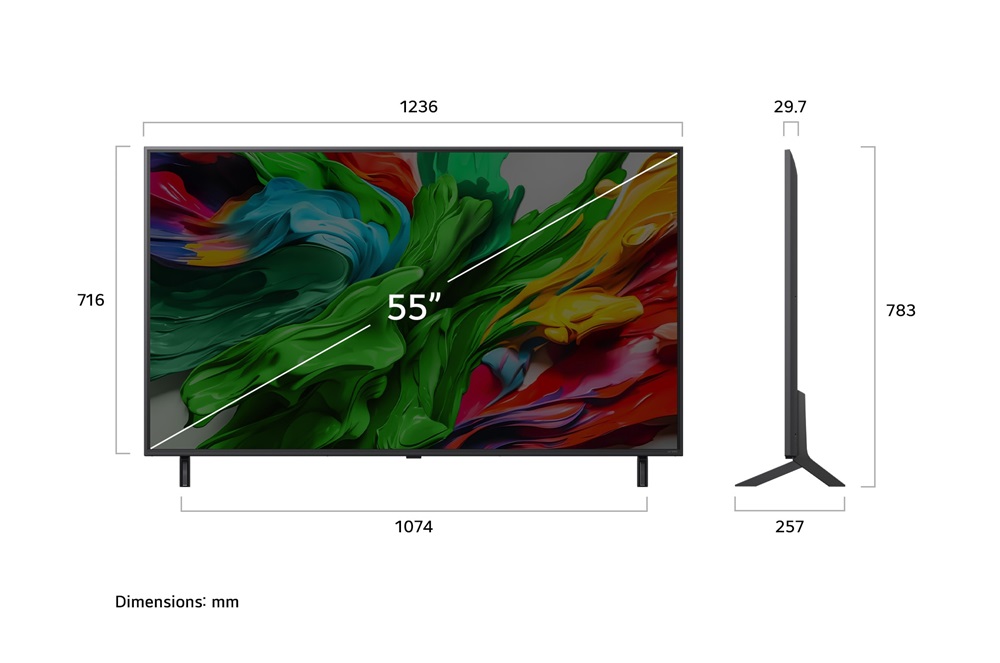 LG 55" 55QNED85A3C 4K UHD AI Smart QNED evo MiniLED TV
