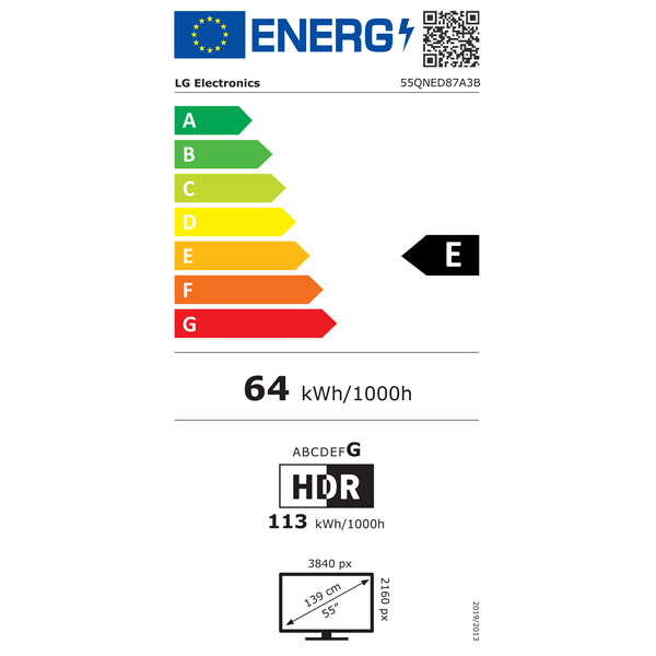 LG 55" 55QNED87A3B 4K UHD AI Smart QNED evo MiniLED TV