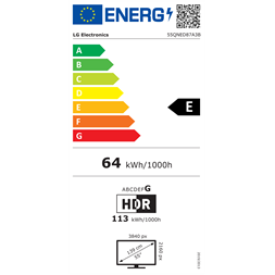 LG 55" 55QNED87A3B 4K UHD AI Smart QNED evo MiniLED TV