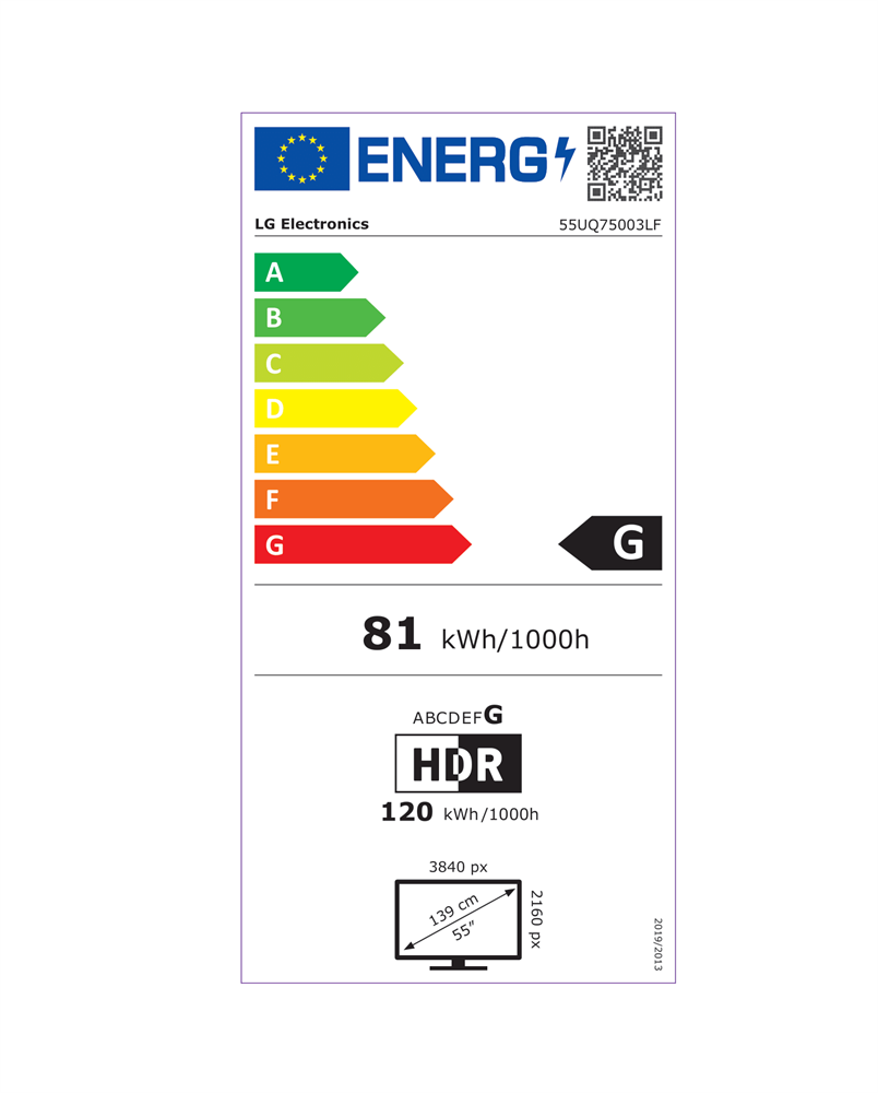 LG 55" 55UQ75003LF 4K UHD Smart LED TV