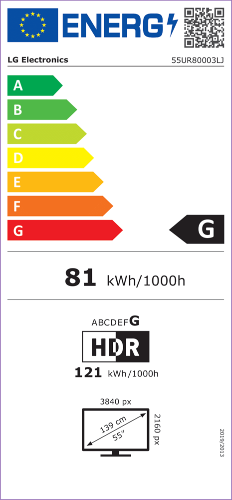 LG 55" 55UR80003LJ 4K UHD Smart LED TV