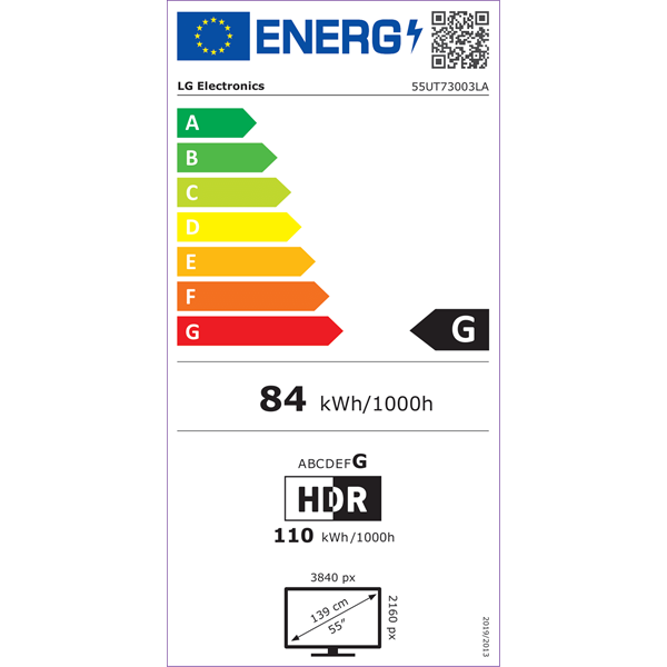 LG 55" 55UT73003LA 4K UHD AI Smart TV
