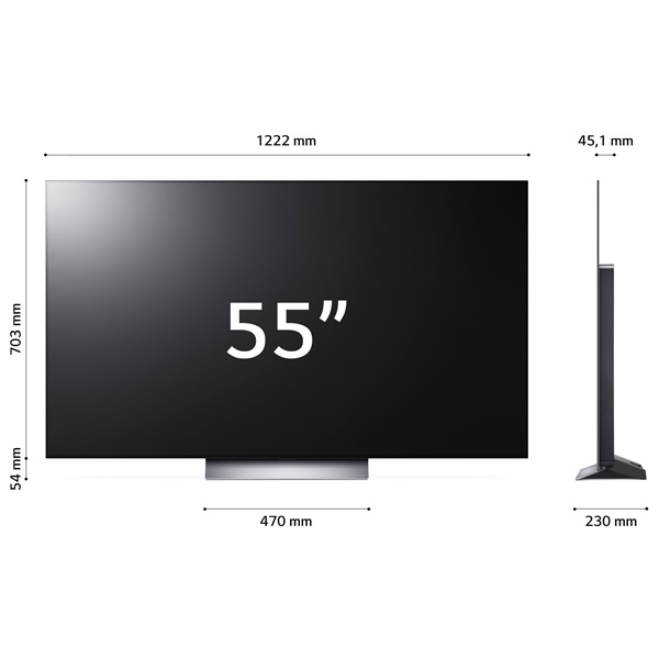 LG 55" OLED55C31LA 4K UHD OLED evo TV (Újracsomagolt)