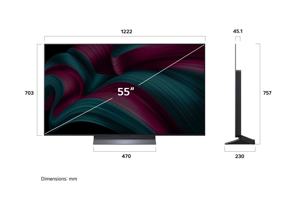 LG 55" OLED55C51LA 4K UHD AI Smart Gamer OLED evo TV