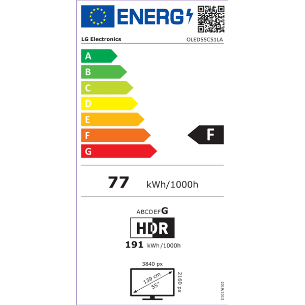 LG 55" OLED55C51LA 4K UHD AI Smart Gamer OLED evo TV