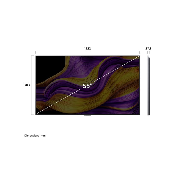 LG 55" OLED55G51LW 4K UHD AI Smart Gamer OLED evo TV