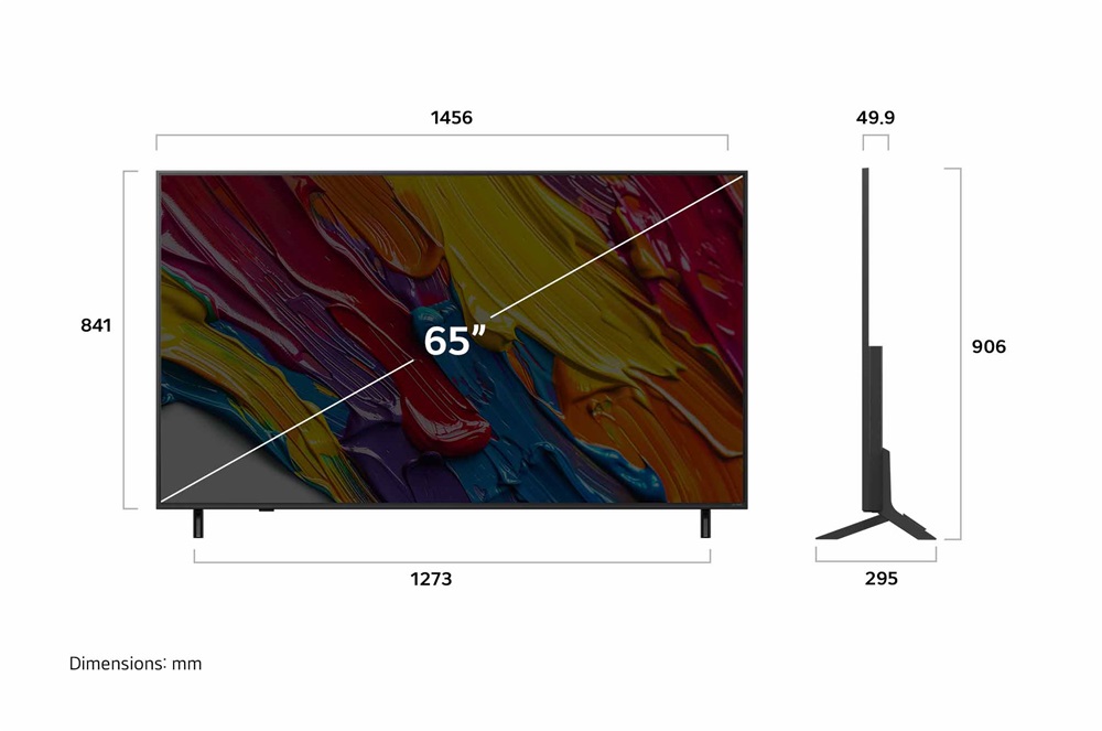 LG 65" 65QNED84A3C 4K UHD AI Smart QNED TV