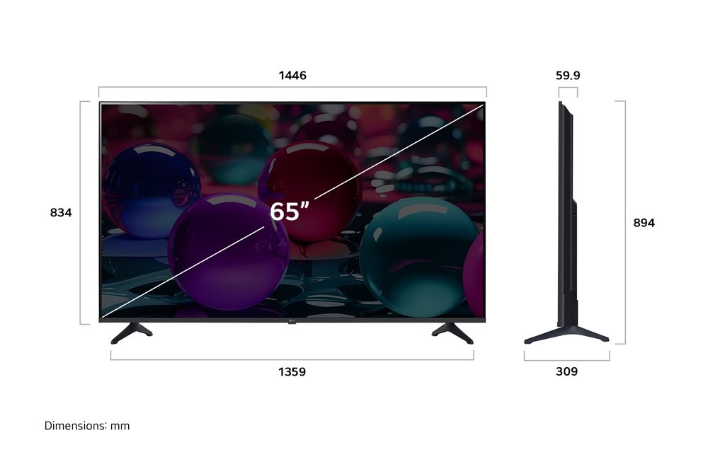 LG 65" 65UA73003LA 4K UHD AI Smart TV