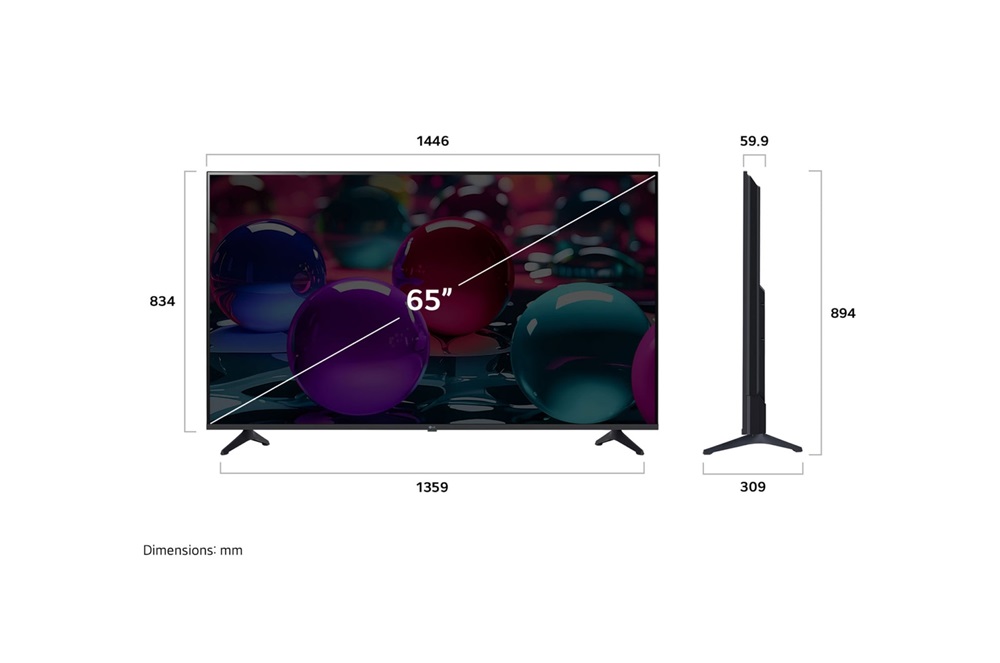 LG 65" 65UA73006LA 4K UHD AI Smart LED TV (Újracsomagolt)