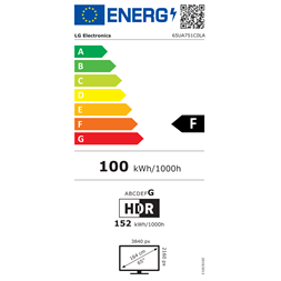 LG 65" 65UA751C0LA 4K UHD AI Smart TV (Újracsomagolt)