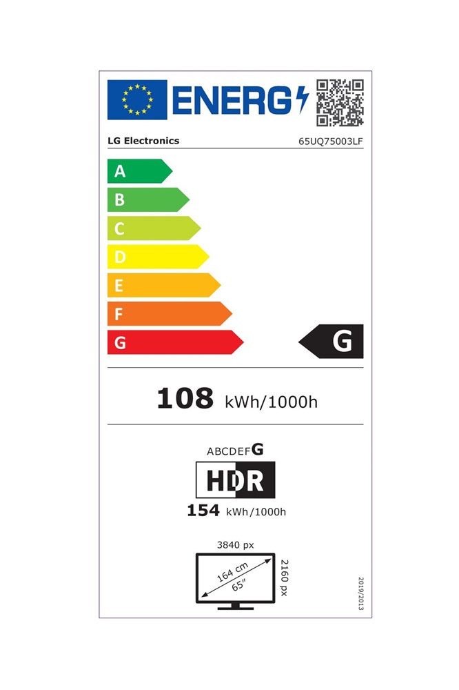 LG 65" 65UQ75003LF 4K UHD Smart LED TV