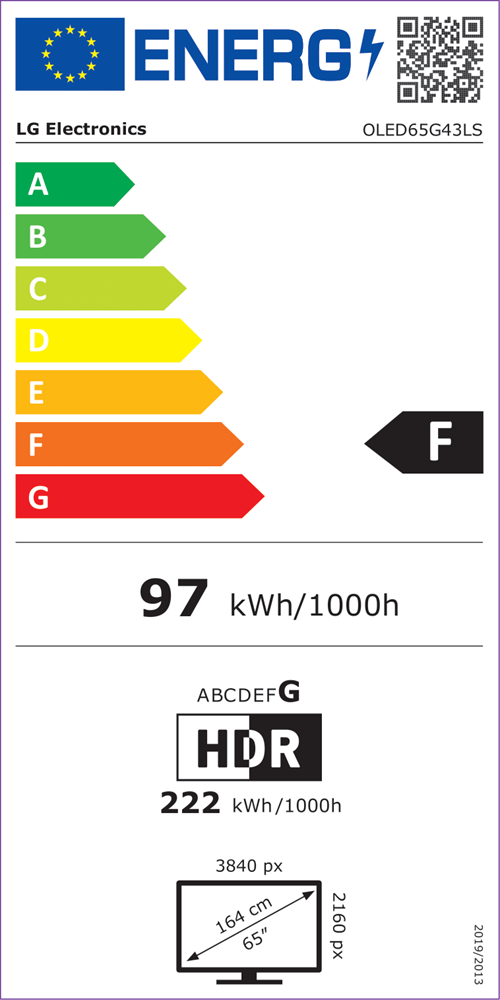 LG 65" OLED65G43LS 4K UHD Smart OLED evo TV