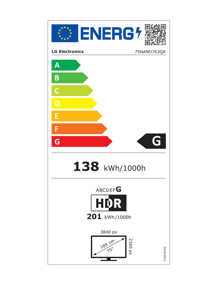 LG 75" 75NANO763QA 4K UHD Smart NanoCell LED TV