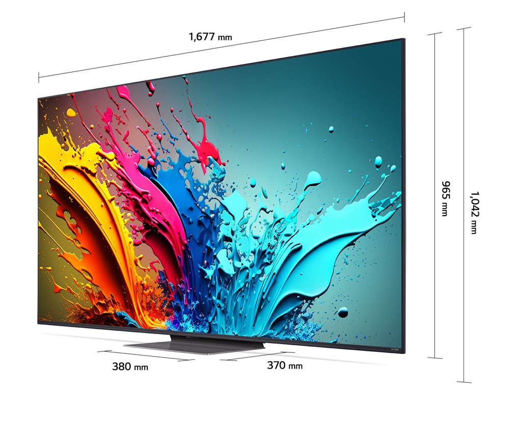 LG 75" 75QNED87T3B 4K UHD HDR Smart QNED TV