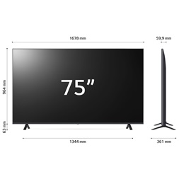 LG 75" 75UR78003LK 4K UHD Smart LED TV (Újracsomagolt)