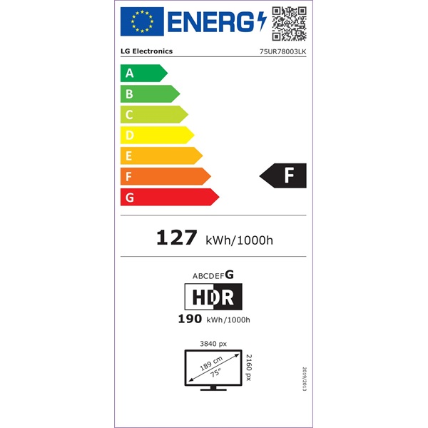 LG 75" 75UR78003LK 4K UHD Smart LED TV (Újracsomagolt)