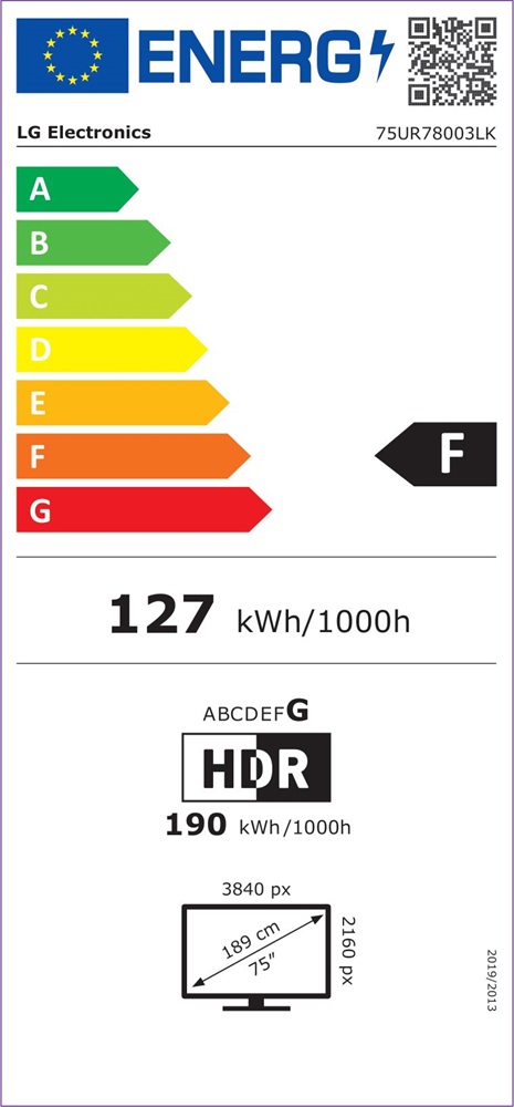 LG 75" 75UR78003LK 4K UHD Smart LED TV (Újracsomagolt)
