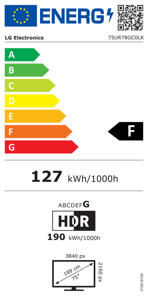 LG 75" 75UR78GC0LK 4K UHD Smart LED TV (Újracsomagolt)